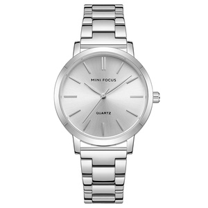 Reloj de Mujer de Lujo Simple al por Mayor, de Aleación, Resistente al Agua, de 30 mm, con Calendario, Movimiento de Cuarzo, de Acero Inoxidable, para Negocios - Product Image 3