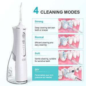 Chuyên nghiệp xỉa răng sạch hơn 300ml IPX7 không thấm nước USB có thể sạc lại xách tay nha khoa máy bay phản lực bằng miệng Irrigator nước Flosser - Product Image 6