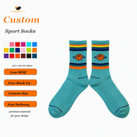 Fabricant OEM, fournisseur, nouvelle conception, chaussettes de sport pour hommes et femmes, logo personnalisé, chaussettes tricotées, printemps, spandex/nylon/coton