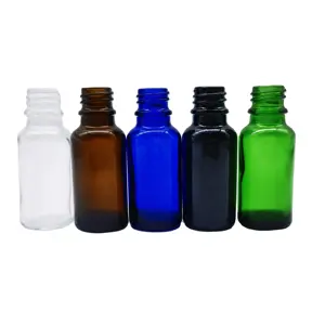 批发厂家直销透明精油玻璃瓶，带铝盖或胶头滴管