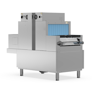 Lave-vaisselle tunnel industriel commercial autonome pour restaurant, avec long convoyeur, pour usage hôtelier, électrique - Product Image 4