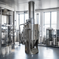 Sécheur par pulvérisation centrifuge industriel automatique à GPL, modèle SUS316L, chauffage électrique, blanc, jaune, dextrine, transformation alimentaire