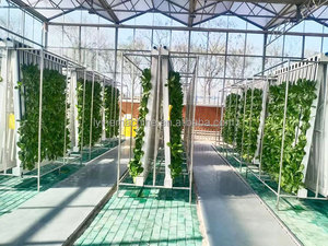Système de gouttières en PVC à double fermeture éclair pour culture hydroponique avec pompe, plantation verticale en serre - Product Image 4