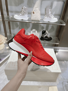 Alexander Vintage Texture Mesh Panel Platform Sneakers With Mc. Reinforced Toe <b>Cap</b> For <b>Mens</b> Womens Daily Streetwear Shoes Queen - Product Image 6