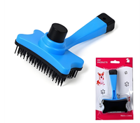 Brosse à poils pour animaux de compagnie durable, outil de toilettage ergonomique pour chiens et chats, élimination efficace des poils lâches, design simple et tendance, fabriqué en Chine