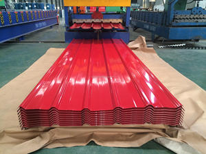 Material de construcción de metal corrugado prepintado Color Tejas <span class=keywords><strong>precio</strong></span> Ppgi galvanizado Z30 hoja de techo de metal corrugado - Product Image 3
