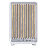 Nouveau Boîtier PC JONSBO D33 WOOD Blanc MATX Version Bois, Châssis Compact Mid-Tower pour Ordinateur de Bureau Gaming
