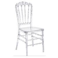 Offre Spéciale Chaise Chiavari en Résine Transparente, Chaise de Mariage en Plastique Acrylique Blanche, Vente en Gros Chaise Phénix Napoléon Scandinave