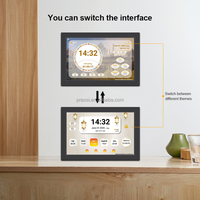 Heures de prière dans le monde entier 8 Horloge numérique Azan de 10 pouces avec WiFi, écran tactile, lecteur complet du Coran
