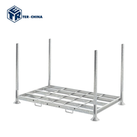 Étagère modulaire d'entrepôt TER M2-1.2T, capacité de 1200 kg, robuste, galvanisée à chaud, empilable, en acier doux, équipement de stockage de marchandises