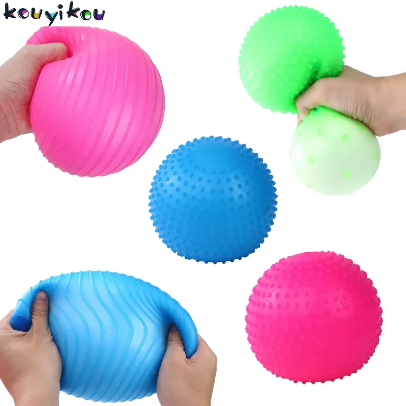 Tüm satış yeni tasarım Jumbo Squishy Fidget Anti stres duyusal topu PVA sıkmak oyuncak ile dolu
