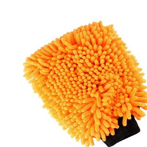Mitaine en chenille en microfibre épaissie <span class=keywords><strong>double</strong></span> face Serviette de polissage pour le nettoyage de la voiture Gants de lavage en éponge - Product Image 3