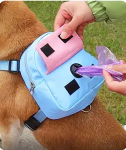 Sac à dos pour animaux de compagnie dessin animé chien sac voyage en plein air chien petit sac à dos fournitures pour animaux de compagnie