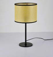 Lampe suspendue E27 chic et rustique de style bohème, abat-jour en rotin tressé à la main, design simple, LED, électrique, plug-and-play, lampe en bois pour chambre à coucher
