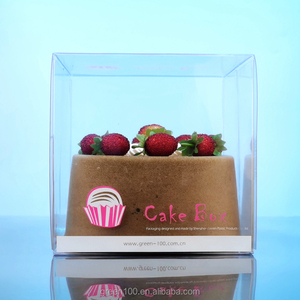 Clear Plastic Bakery Cupcake Packaging Cookies Pastry Transparent Boxes with Lid