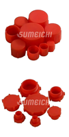 SUMEICHI Bouchon d'extrémité de tube rond Bouchon d'insertion en plastique pour poteau de clôture Couvercle de tuyau Tube Chaise Noir