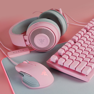 Razer Kraken Pro หูฟังชุดหูฟังชุดหูฟังสำหรับเล่นเกมแนวเพลงแนวคิตตี้สีชมพู V2 - Product Image 5