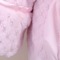 Peignoir long en polaire corail rose clair pour femme, confortable, séchage rapide, col montant, hiver, longueur intégrale