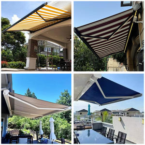 Abat-jour <span class=keywords><strong>solaire</strong></span> <span class=keywords><strong>de</strong></span> luxe moderne motorisé en PVC rétractable abat-jour mural en alliage d'aluminium à cassette complète pour balcon extérieur - Product Image 6