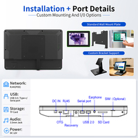 Nouvelle tablette Android OEM pour salle de réunion, écran tactile LCD mural Wi-Fi 10,1 pouces, alimentation PoE, barre lumineuse LED RK3288, système de réservation