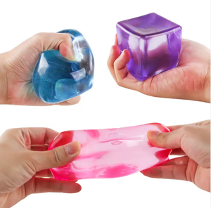Maltose Cube <b>Squeeze</b> Toy Stress Relief <b>Ball</b> Large Transparent Syrup <b>Ball</b> Slow Rebound Vent <b>Ball</b> - Product Image 5