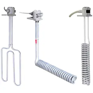 Customized Sizes 220V PTFE Immersion Heater For Electroplating Bath