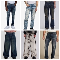 Jeans d'occasion pour hommes, mode 2025, vêtements en gros, expédition aléatoire