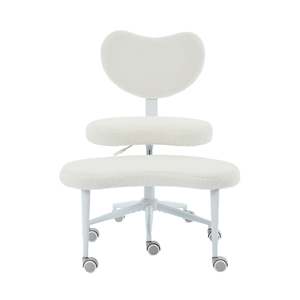 Modern Convertible Lift <b>Chair</b> with Gliding <b>Wheels</b> ADHD Lumbar Support -Extendable Adjustable Height Teddy Material and Handle - Product Image 1