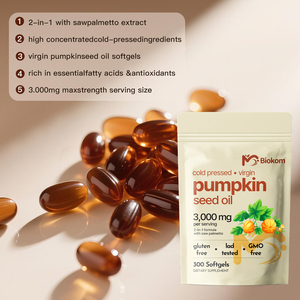 น้ำมันเมล็ดฟักทอง 3000 มก. แบบแคปซูลนิ่ม ขายดี รับผลิตแบบ OEM ขายส่ง น้ำมันเมล็ดฟักทองบำรุงผมและผิวในรูปแบบแคปซูลนิ่ม - Product Image 5