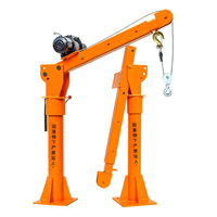Grue à flèche mobile de 1 tonne montée sur véhicule, mini-grue de levage portable pour camion, palan de levage haute durabilité monté sur véhicule