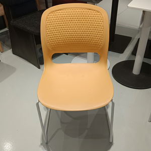 Modern Orange Aluminum Frame Stackable Waterproof <b>Outdoor</b> Chair for Garden Set 4-Person Capacity - Product Image 1