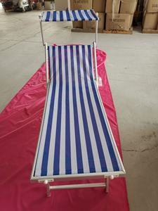 Offre Spéciale extérieur <span class=keywords><strong>en</strong></span> aluminium pliable plage salon bord <span class=keywords><strong>de</strong></span> mer piscine côté chaise longue avec voile parasol - Product Image 5