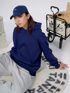 480g algodón australiano peso pesado Sudadera con capucha forro polar de gran tamaño gota hombro pulóver logotipo personalizado Sudadera con capucha gruesa - Product Image 4