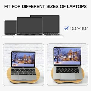 Table d'ordinateur Portable en bois, support de bureau Portable avec coussin Legend Offre Spéciale bambou Logo personnalisé pour étudiants pour la maison et le bureau - Product Image 4