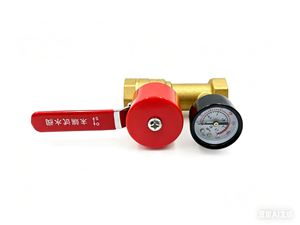 Vanne d'essai pour inspecteur de sprinkler en laiton K80 avec manomètre, vanne d'essai d'eau terminale DN25 de 1 pouce pour système d'incendie - Product Image 6