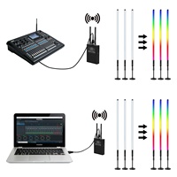 Nouvelle Conception TL-130Ultra Pack de 6 Barres de Lumières LED Pixel RGB DMX Artnet Sans Fil de 120 cm avec Support pour Événements, Soirées, DJ et Éclairage de Scène