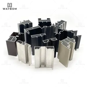 68 loạt bốn Bảng điều khiển Bifold bên ngoài cửa bão đánh giá cửa sổ trượt kênh vuông vật liệu nhôm cho biệt thự