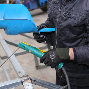 CHUANGYING Gants en coton à usage nitrile Gants de construction en latex de polyester à paume caoutchoutée - Product Image 6