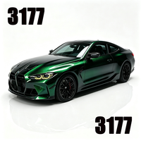 Inventario Local en EE. UU., Envío Gratuito, Vinilo para Automóviles PET de Alto Brillo Color Verde Ágata Oscuro, Película Autoadhesiva para Envolver Automóviles