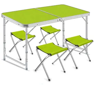 YILU Foldable Camping Aluminium Picnic Table Garden Outdoor Folding Chair And Table Set