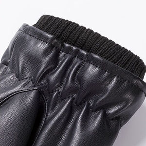 FF589 gants d'hiver en <span class=keywords><strong>cuir</strong></span> pour hommes et femmes, pour l'extérieur, doublés de peluche, pour écran tactile, moto, cyclisme, conduite - Product Image 4