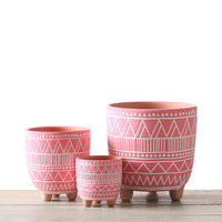 Vente en gros de pots ronds pour plantes en céramique pour plantes succulentes pots de plantes en terre cuite pour la décoration de la maison et du jardin