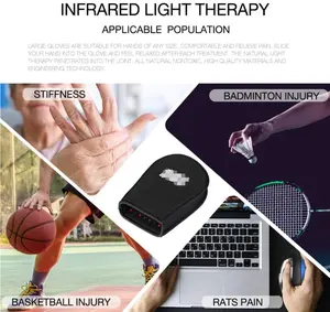 Toptan kırmızı ışık terapi cihazları için el kırmızı ışık tedavisi el eldiveni kızılötesi ışık tedavisi el ağrı kesici Wrap için spor