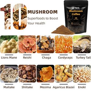 Озоркий суперфуд органический растворимый гриб кофе ноотропы ферментная смесь Львиная Грива индейка хвост Альфа Ginko Biloba для фокуса - Product Image 2