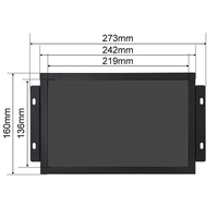 Monitor LCD Industrial de 10,1 pulgadas IPS1280 * 800, pantalla de caja de Metal montada en marco abierto, Monitor Industrial