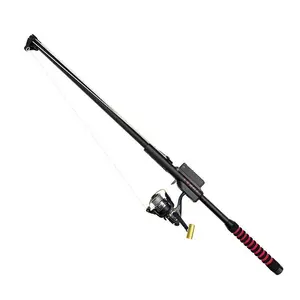 Extended version of hunting and fishing rod made of metal material with high precision and long range set, laser version