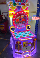 Marteau d'interaction d'enfants à jetons frappant la machine 2 joueurs drôle pour la machine de jeu d'arcade de poussoir de pièce de monnaie bleu/rouge pour plus de 3