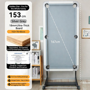 <span class=keywords><strong>Mesa</strong></span> de Billar Plegable 4 en 1 de Madera con Proporción Áurea de 1.5m, para 8 Bolas, Snooker, Uso Doméstico y Comercial, Certificación CE, <span class=keywords><strong>Mini</strong></span> Convertible - Product Image 3