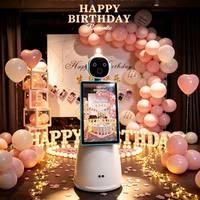 Robot Selfie Booth Acara Pesta Pengambilan Foto Otomatis Alat Peraga Menyenangkan untuk Perayaan Ulang Tahun Anak-anak dan Dewasa