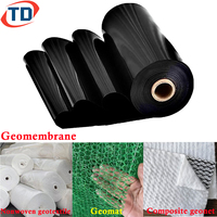 Géomembranes HDPE imperméables de 0,5 mm pour bassins piscicoles et fermes salines, revêtement de lac artificiel anti-UV de 0,75 mm, 1 mm, 1,5 mm, 2 mm